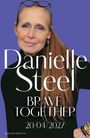 Auf lila Hintergrund steht in großer Schrift "Danielle Steel", darunter "Brave Together" und "20/04/2027". Eine lächelnde Frau mit Brille auf dem Kopf.