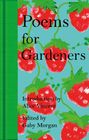 "Poems for Gardeners. Introduction by Alice Vincent. Edited by Gaby Morgan." Hintergrund mit roten Erdbeeren auf hellblau.