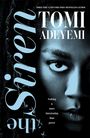 "Tomi Adeyemi, The Siren, Nothing is more intoxicating than power." Eine detailreiche Nahaufnahme eines Gesichts im Schatten.