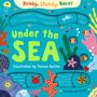 Text: "Ready, Steady, Race!", "Under the SEA", "Illustrated by Teresa Bellón". Illustration einer Unterwasserwelt mit Tieren.