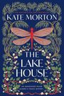 "THE MULTIMILLION-COPY BESTSELLER
KATE MORTON
THE LAKE HOUSE
AN ABANDONED HOUSE GUARDS A TRAGIC MYSTERY."
Illustration: Rote Libelle, grüne Ranken auf blauem Hintergrund.