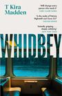 Buchtitel „Whidbey“ von T Kira Madden, Zitate von Carmen Maria Machado, Chelsea Bieker, Adam Johnson. Blick aus Zugfenster.
