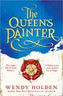 "The Queen's Painter" in gold auf Blau. "The tragic fall of Anne Boleyn." "A Tudor court artist poised for revenge." Tudorrose zentral.