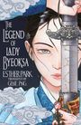 "The Legend of Lady Byeoksa, Esther Park, Translated by Gene Png." Illustration einer Frau mit Schwert, Wolkenmuster.