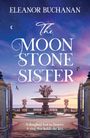 "THE MOON STONE SISTER" von "Eleanor Buchanan". Romantische Szenerie mit Brunnen, Tor, Meer im Hintergrund.