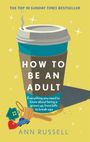 „The Top 10 Sunday Times Bestseller.“ Ein Coffee-to-go-Becher auf gelbem Hintergrund mit Schlüsselbund.