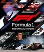 „Formula 1: The Official History“. Bilder von Rennfahrern, Autos, darunter ein Formel-1-Logo und ein jubelnder Fahrer.