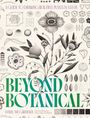 Text: "A Guide to Drawing Beautiful Plants in Nature" und "Beyond Botanical". Illustration von Pflanzen und geometrischen Formen.