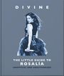 Text: "DIVINE. THE LITTLE GUIDE TO ROSALÍA. UNOFFICIAL AND UNAUTHORIZED." Illustration einer Frau mit Mikrofon.