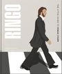 "The Little Guide to Ringo Starr" und "Unofficial and Unauthorized" sind die Texte. Illustration: Mann im Anzug auf Zebrastreifen.
