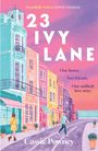 24 Ivy Lane, Cassie Powney. Rosa Hintergrund, gezeichnete Umschläge, Text „Cover to be revealed“ in einem Kasten.