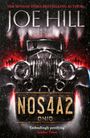 Text: "JOE HILL", "NOS4A2", "Entrallingly petrifying - Sunday Times". Ein altes Auto in dunkler, bedrohlicher Umgebung.