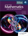 Text: "Second Edition, Mathematics, Analysis and Approaches SL, for the IB Diploma Programme." Bunte, überlappende Lichtkreise.