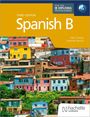 „Third Edition, Spanish B, Mike Thacker, Sebastián Bianchi“. Bunte Häuser auf einem Hügel. „Hachette Learning“-Logo.