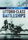 Text: "Anatomy of a Ship, Littorio-Class Battleships, Daniel Knowles." Foto eines Schlachtschiffs der Littorio-Klasse.