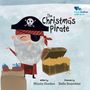 Text: „The Christmas Pirate“. Illustration zeigt einen Piraten mit einem Geschenk und einer offenen Schatztruhe.