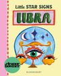 Text: "Little STAR SIGNS LIBRA", "eleanor bowmer", "BLOOMSBURY". Illustration: Waage mit Augen, Mond und Sterne.