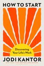 „Discovering Your Life’s Work“. Abstrakte Illustration einer gelben Sonne mit orangefarbenen Strahlen.