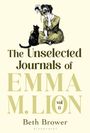 "The Unselected Journals of Emma M. Lion vol 6, Beth Brower." Illustration einer Frau mit Maske und Katze gegenüber.