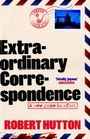 Text: "Extraordinary Correspondence", "ROBERT HUTTON", "COVER TO BE REVEALED". Illustration einer Pfeife mit Kreisen.