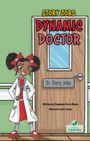 Cover von „Story Jobs: Dynamic Doctor“. Junge Ärztin mit rotem Kleid und weißem Kittel vor einer Tür mit Schild „Dr. Story Jobs“.