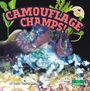 "Camouflage Champs!", bunte Krabbe auf Korallenriff, Logo "clever critters", Autor: Tracy Vonder Brink.