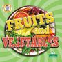 „FRUITS and VEGETABLES“ groß. Hintergrund: Farbenfroher Salatteller. Links oben: „WHY SHOULD I EAT THIS?“