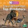 "Science Concepts: King of the Food Chain: Top Predators." Ein Löwe jagt eine Antilope in der Savanne.