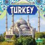 Text: "Life and Traditions in Turkey", "Arthur Yazdani". Bild zeigt eine große Moschee mit vier Minaretten und viel Grün.