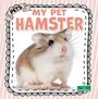 „PETS: MY PET HAMSTER“ und „SHEILA YAZDANI“ steht auf einem dekorativen Buchcover mit Hamster.