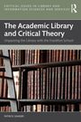 Der Titel lautet: „The Academic Library and Critical Theory“. Ein Bücherregal mit vielen alten Büchern ist im Hintergrund.