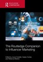 Titel: The Routledge Companion to Influencer Marketing. Grafik: Symbole für Influencer, Videos, Kommentare.
