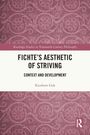 „Fichte’s Aesthetic of Striving: Context and Development“ von Kienhow Goh. Zartes, florales Muster auf dunkelrotem Hintergrund.