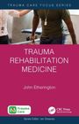 "TRAUMA REHABILITATION MEDICINE" von John Etherington. Zwei Logos unten. Oben: Zwei Menschen in medizinischem Umfeld.