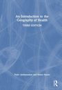 „An Introduction to the Geography of Health“, dritte Ausgabe; Autoren: Peter Anthamatten und Helen Hazen. Blaues Hintergrundmuster.