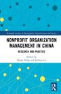 Nonprofit Organization Management in China, Buch