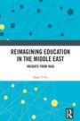 „REIMAGINING EDUCATION IN THE MIDDLE EAST. INSIGHTS FROM IRAQ“ von Hadi T. Pir, mit blauem, abstraktem Netzwerkdesign.