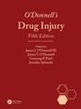 O'Donnell's Drug Injury, Fifth Edition, Edited by James J. O'Donnell III et al., roter Hintergrund, CRC Press Logo.