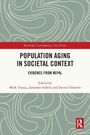 "Population Aging in Societal Context: Evidence from Nepal" auf abstraktem grünlichem Hintergrund, Logo unten rechts.