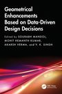 "Geometrical Enhancements Based on Data-Driven Design Decisions" oben, rote und violette Lichtstreifen unten.