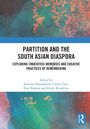 „Partition and the South Asian Diaspora“, abstrakte blaue und orangefarbene Kunst, Routledge-Logo unten rechts.