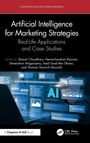 Titel: "Artificial Intelligence for Marketing Strategies". 
Editoren: Shruti Choudhary et al. 
Technologie-Szene mit Bildschirmen.