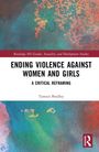 ENDING VIOLENCE AGAINST WOMEN AND GIRLS: A CRITICAL REFRAMING. Oben bunte abstrakte Muster, unten weißer Hintergrund.