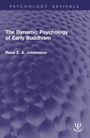Oben: "PSYCHOLOGY REVIVALS". Mitte: Buchtitel "The Dynamic Psychology of Early Buddhism" von Rune E. A. Johansson. Unten ein Logo. Hintergrund: Strukturierte Oberfläche in Blau.