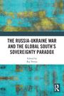 Titel: "The Russia-Ukraine War and the Global South’s Sovereignty Paradox", Editor: Raj Verma. Abstraktes Gemälde in Blau- und Grüntönen.