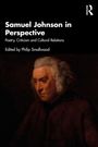 "Samuel Johnson in Perspective" und "Edited by Philip Smallwood". Porträt eines Mannes mit lockigem Haar in dunkler Kleidung.