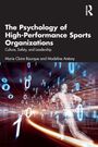 Text: "Psychological Safety in Professional Sports: Building High-Performance Teams with Trust and Resilience." Dynamic, futuristisch.
