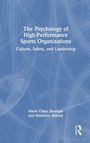 Text: "The Psychology of High-Performance Sports Organizations: Culture, Safety, and Leadership" von Marie Claire Bourque und Madeline Antony. Hintergrund: abstrakte blaue Muster.