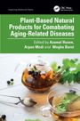 Titel: "Plant-Based Natural Products for Combating Aging-Related Diseases". Teekanne mit Kräutern und Beeren.