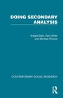Angela Dale: Doing Secondary Analysis, Buch